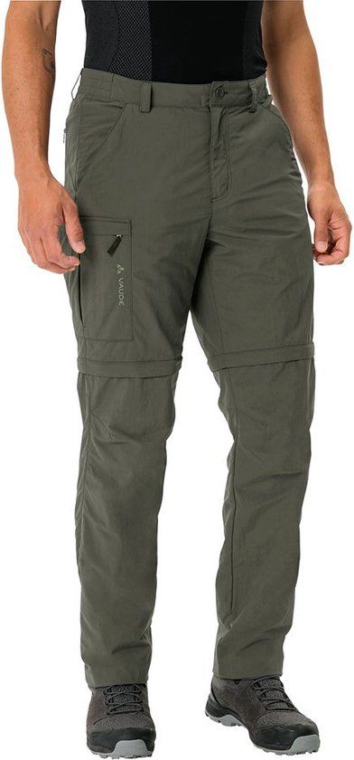 Vaude Farley Zip Off V Broek Groen 48 / Short Man