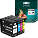 Canon 4x Encre d'imprimante Pour Canon MAXIFY MB5050 5150 5155 5350 5450 5455 iB4050 iB4150 | | PGI2500 Noir + XL Jeu de couleurs | CMJN