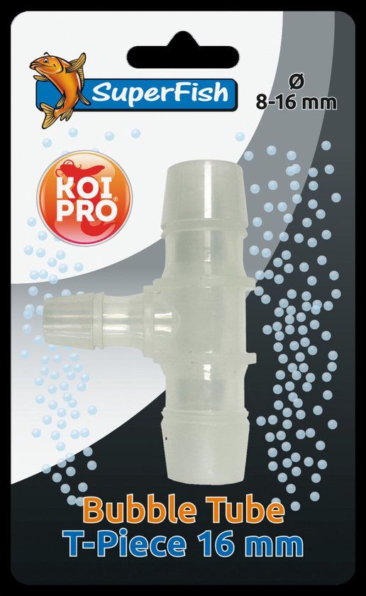 Aquadistri Koi Pro Bubble Tube T-Stuk 16MM