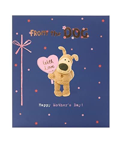 Boofle Boofle Moederdagkaart met envelop - van de hond - schattig ontwerp