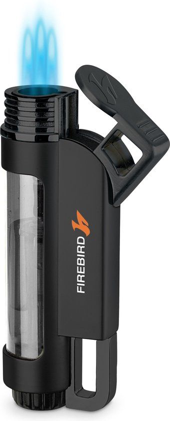 Firebird Illume Jet Vlam Aansteker - Drievoudige Jetvlam - Windproof - Navulbaar - Transparant