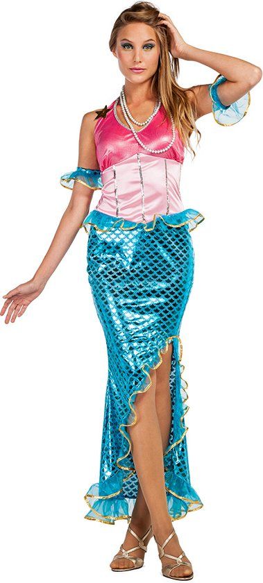 Boland - Zeemeermin Kostuum - XL - Dames - Multi