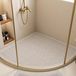 Antislip triangular shower mat for corner shower