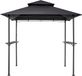 VEVOR BBQ Gazebo, Donkergrijs, Vrijstaand, Stoffen dak, Metaal, 2430x1500x500 mm