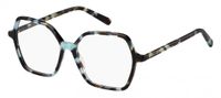 Marc Jacobs MARC 709 Havana teal Vierkant Volledig omrand Acetaat Vrouwen Brilmonturen