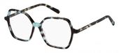 Marc Jacobs MARC 709 Havana teal Vierkant Volledig omrand Acetaat Vrouwen Brilmonturen