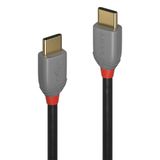 LINDY 36873 USB-kabel USB 2.0 USB-C stekker, USB-C stekker 3.00 m Zwart, Grijs