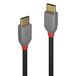 LINDY 36873 USB-kabel USB 2.0 USB-C stekker, USB-C stekker 3.00 m Zwart, Grijs