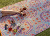 Boho Tables Boho geweven waterdichte buitentapijt