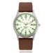 LGT JWLS Lookinggoodtoday Glow-in-the-dark herenhorloge met bruine band – Waterdichte quartz uitvoering