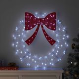 VidaXL Couronne 60 LED blanc froid 76 x 76 x 8,5 cm acrylique