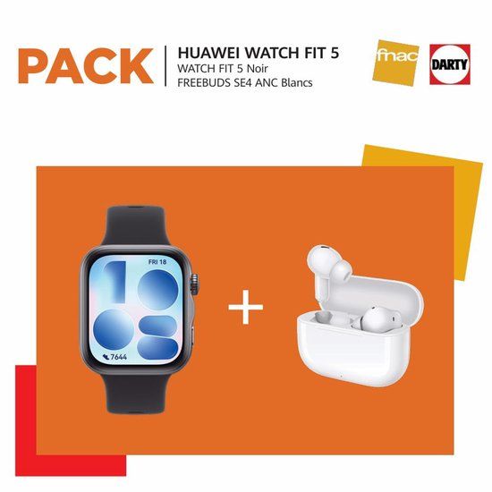 Huawei Watch Fit 5 AMOLED Smartwatch 1.82 inch Zwart