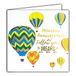 Afie 22065 Wenskaart voor verjaardag Follow your dreams Suis ts dromen in goud glanzend – vierkante kaart 145 x 145 mm met envelop – gemaakt in Frankrijk. heteluchtballonnen