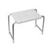 MSV Bathtub seat - White Polypropylene Seat - Aluminium Legs - 120 kg Max Load