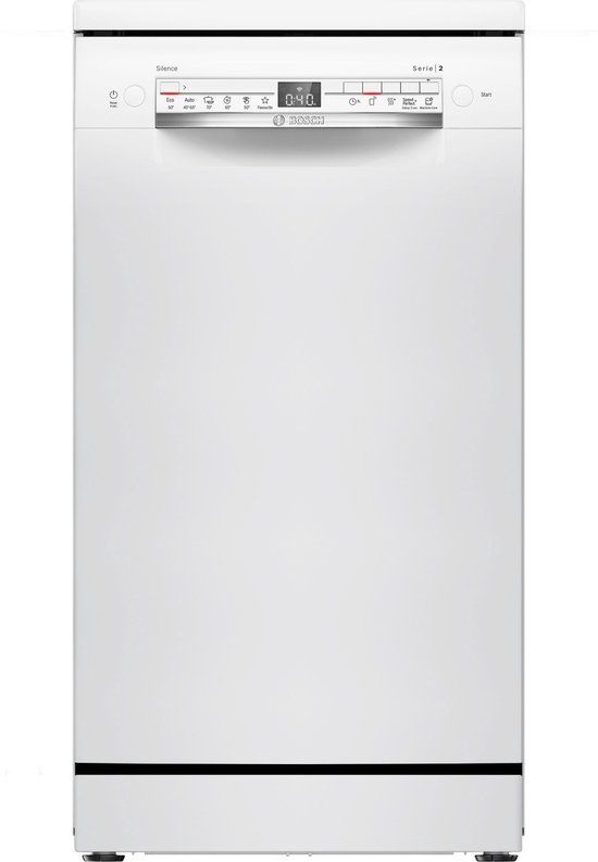 Bosch Serie 2 SPS2HKW55E – Vrijstaande vaatwasser 45 cm – Wit – Home Connect