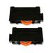 MICEL - 91900 kogellagers voor schuiframen Triana, in hoogte verstelbaar, pak van 2, nylon, zwarte afwerking, 54,5 x 15 x 23 mm