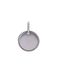 Lucardi Dames Stainless steel bedel munt bewerkt - Hanger - Staal - Zilverkleurig