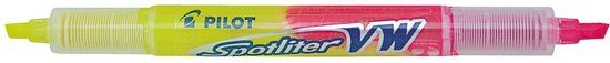 Pilot Spotliter VW viltstift Medium Roze, Geel 1 stuk(s)