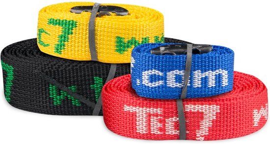 Fasty Spanband - Tec7 - Geel - 100 cm