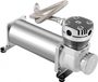 Compresseur d'air pour voiture - Kit compresseur pour suspension pneumatique - Max 200 PSI (14 bar) - 12V, 300W, haute puissance - Convient pour klaxon et systèmes de suspension pneumatique - Argent