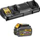 DeWALT FlexVolt DCB132T1 Ensemble d'alimentation (1 x 54V/18V 6,0 Ah + DCB132)