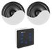 Power Dynamics Powerline A50BSet - Amplificateur encastrable avec 2 haut-parleurs de plafond - Noir
