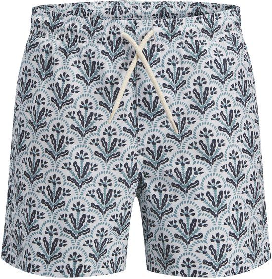 JACK&JONES JPSTMAUI SHELL AOP SWIM SHORTS JNR Jongens Zwembroeken Polyester Wit 164