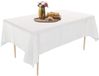 Puricon Lot de 10 nappes jetables en plastique 137 x 274 cm, blanc