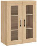 vidaXL Wandkast 69,5x34x90 cm Sonoma eikenkleurig