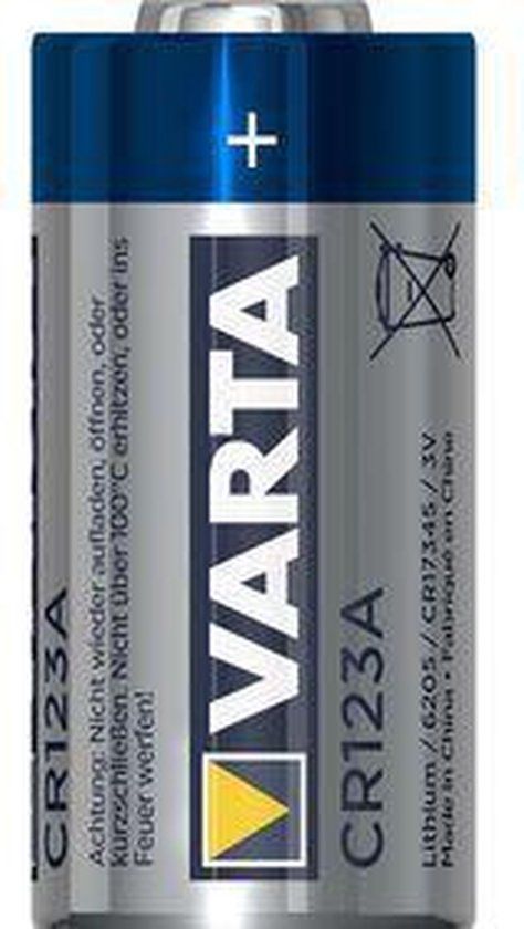 Varta CR123A Lithium Batterijen - 3V - 1600 mAh - 2 stuks