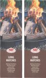 Fancy Flames BBQ/Barbecue lucifers - 90x - lange lucifers - 28 cm