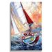 Homemania Wandbord zee en landschappen voor woonkamer, slaapkamer, meerkleurig, 45 x 3 x 70 cm, HM20KNV45 x 70 – 243, polyester, hout