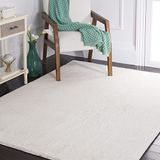 Safavieh Schapenvacht tapijt voor machinewasbaar en antislip - woonkamer, eetkamer, slaapkamer - faux konijn bontcollectie, korte pool, crème, 90 x 150 cm