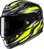 HJC RPHA 12 Dravix Casque - Noir/gris/jaune - Taille M