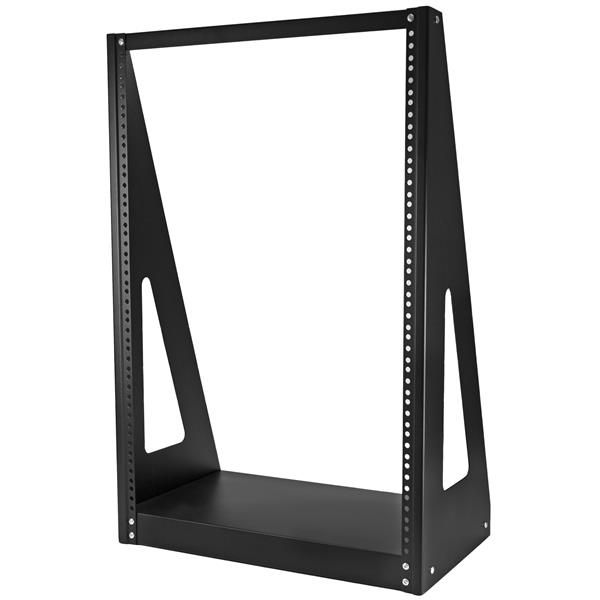 StarTech.com Heavy Duty Open Frame Server Rack - 16U - Black