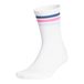 adidas 3-STRIPE HALF CREW SOCK, white/Dusky Petrol, 40-42
