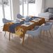 Bonamaison Tafelkleed, Anti-Mold, Sneldrogend, Waterdicht, 100% Polyester Tafellaken, Bruine tinten, 140 x 200 Cm