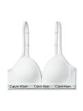 Calvin Klein Underwear Bralette - Lichte ondersteuning - Voorgevormde cup - Katoen/Elastaan - Wit