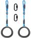 Anneaux de gymnastique, réglables, set de 2, cordes de 1,1 mètre, anneaux de trapèze de fitness