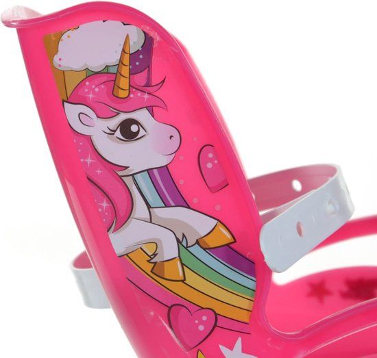 Dino Bikes Eenhoorn Kinderfiets - 16 inch - Wit/Roze - Meisjes