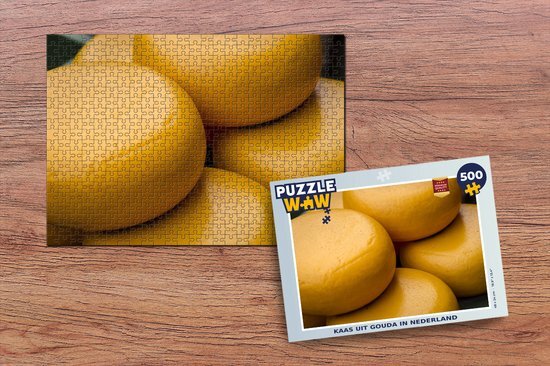 MuchoWow Puzzel Kaas - Gouda - Nederland - Legpuzzel - Puzzel 500 stukjes