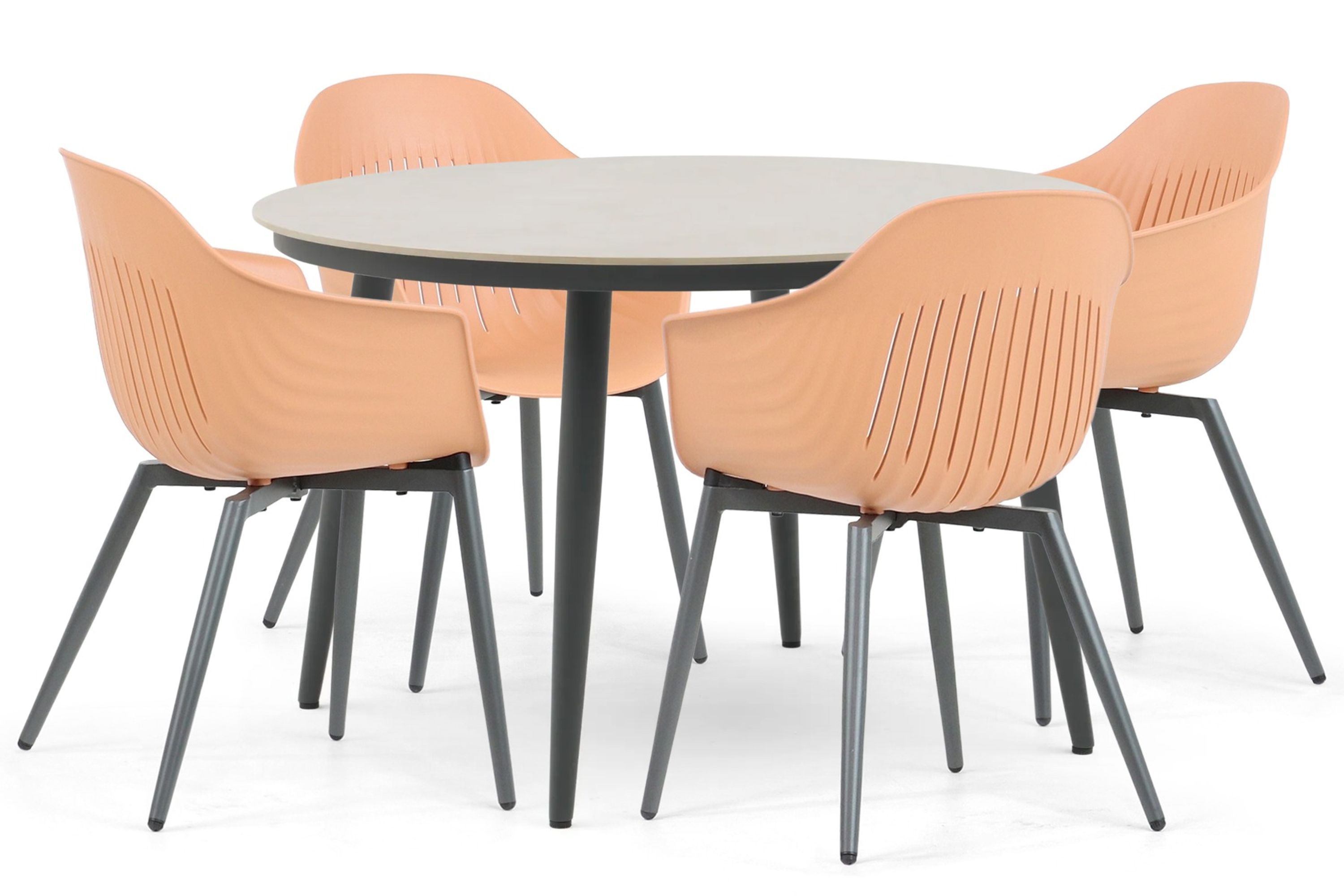 Lifestyle Garden Furniture Lifestyle Lissabon/Vienna 120 cm dining tuinset 5-delig