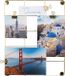 Exacompta 4x Vergulde metalen fotolijst - Formaat 21,7x28x1cm - Goud