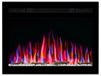 ArtiFlame Elektrische kachel AF27WR, inbouwmodel met verwarming, 1800W, realistisch vlammeffect, LED-verlichting, afstandsbediening, timer, zwart