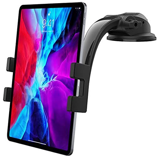 woleyi Dashboard Auto Tablet Houder - Dash Auto Tablet Telefoon Mount - Sterke Zuignap - Verstelbare Arm - iPad, Galaxy Tabs, iPhone, Meer 4-13 inch Mobiele Telefoons en Tabletten