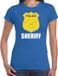 Bellatio Decorations Sheriff Sheriff police embleem t-shirt blauw voor dames - politie agent - verkleedkleding / kostuum XL