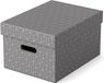 Boîtes de rangement de taille moyenne sans marque avec couvercle, set de 3 - Durable et élégant pour la maison ou le bureau