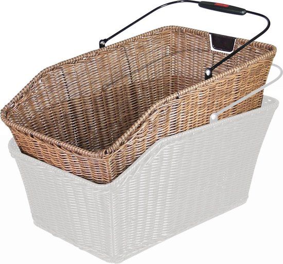 KlickFix Structura GT Achter Fietsmand - Bruin - 18L - Riet