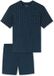 SCHIESSER Pyjama kort Heren Gestreept Katoen Donkerblauw Maat 58