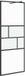 vidaXL Inloopdouchewand Zwart 77 x 195 x 0.5 cm Glas en Aluminium